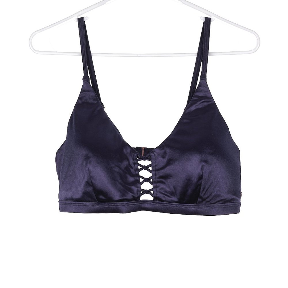 Calia Shiny Blue Bra Swim Top XL - Picture 1 of 6